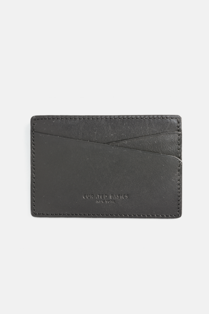Black Smooth Leather Cardholder