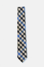 Blue and Black Gingham Tie