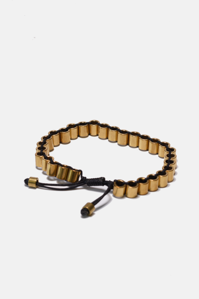 Brass Links Beaded Bracelet