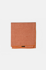Orange Linen Pocket Square
