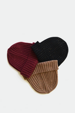Brown, Burgundy, Black -- Donegal Wool Beanie