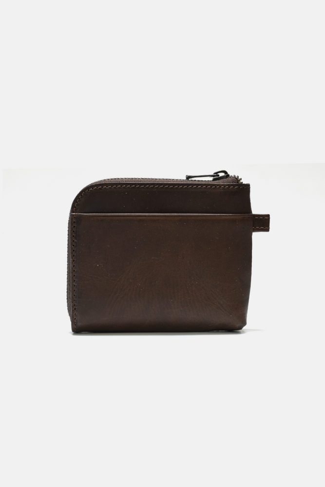 Zippered Leather Wallet