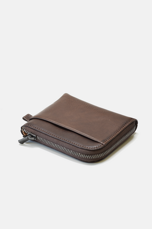 Zippered Leather Wallet