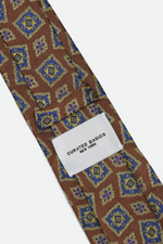 Geometric Gold/Blue Tie