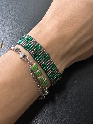 Chain with Ceramic Beads Bracelet