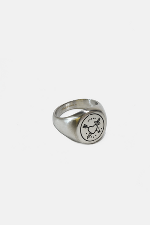 Bleeding Heart Steel Ring