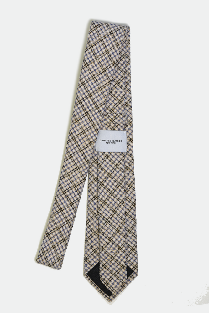 Classic Blue Check Tie