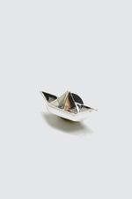 Silver Boat Pin