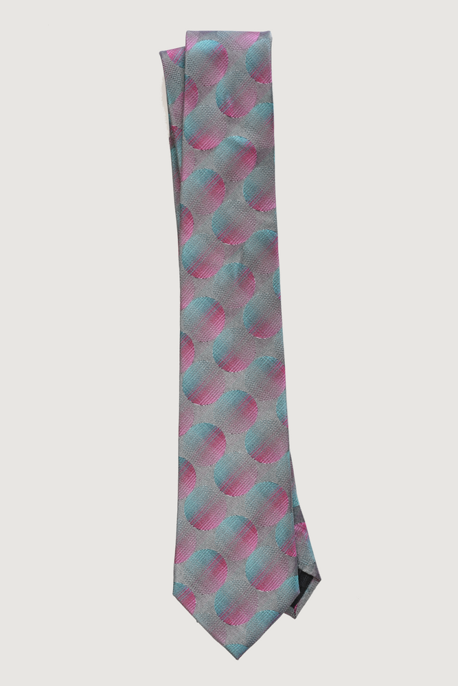 Solar Teal Dots Tie