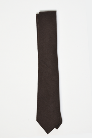 Dark Brown Wool Tie