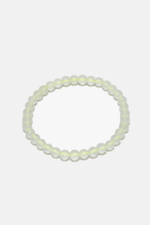 Frosted Glass Beaded Bracelet