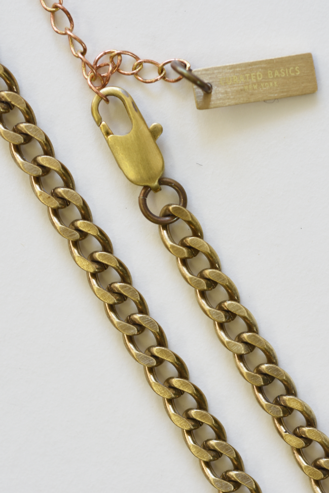 Smoky Quartz Pendant Necklace Chain