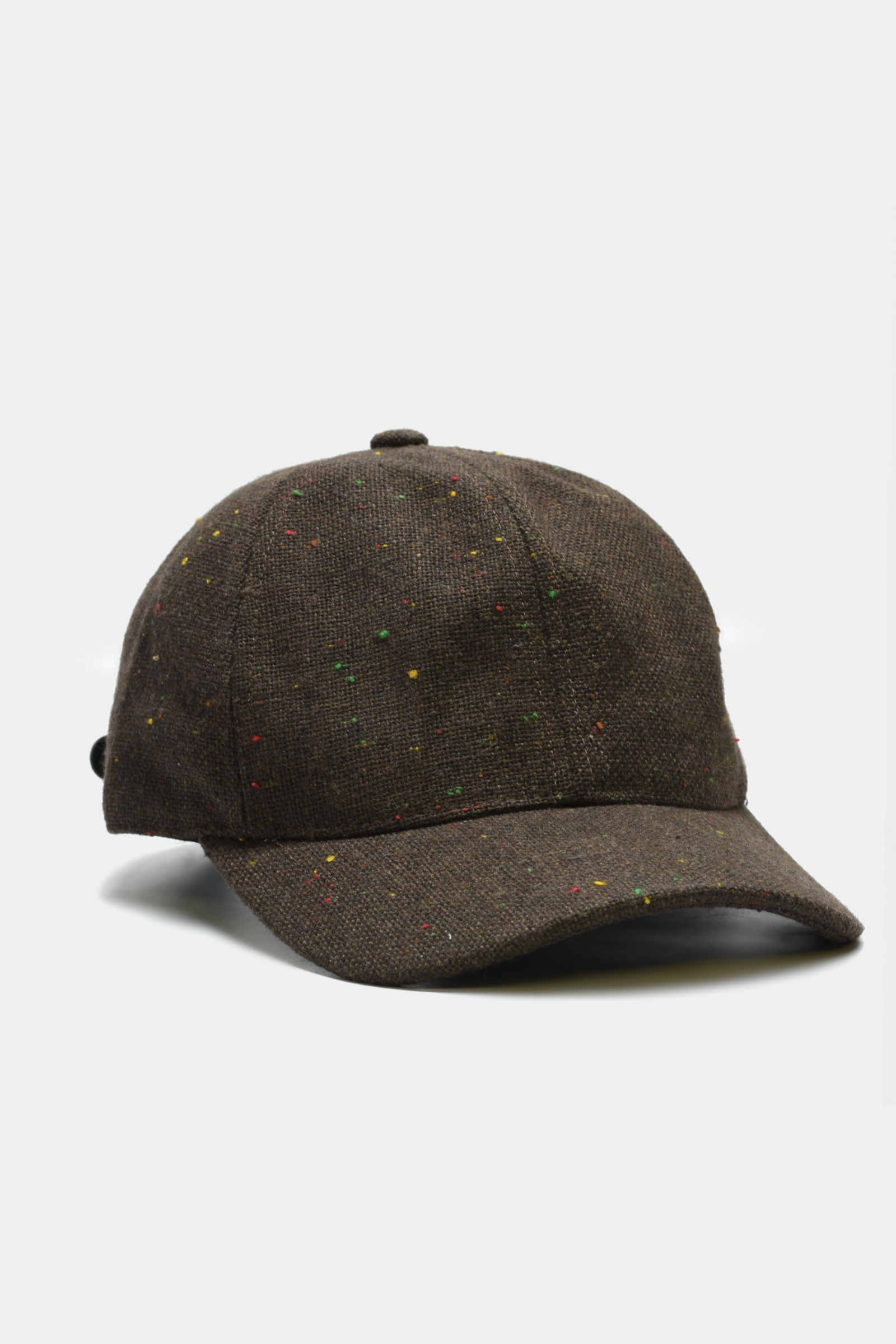 Betmar N.Y. Tweed Wool Blend Cloche Hat Brown‎ Speckled Speckled Wool Camp Hat Black – GOLF le FLEUR* main image 3