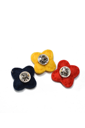 Assorted Wool Felt Flower Lapel Pins