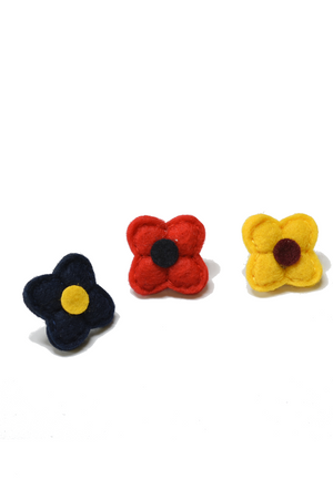 Assorted Wool Felt Flower Lapel Pins