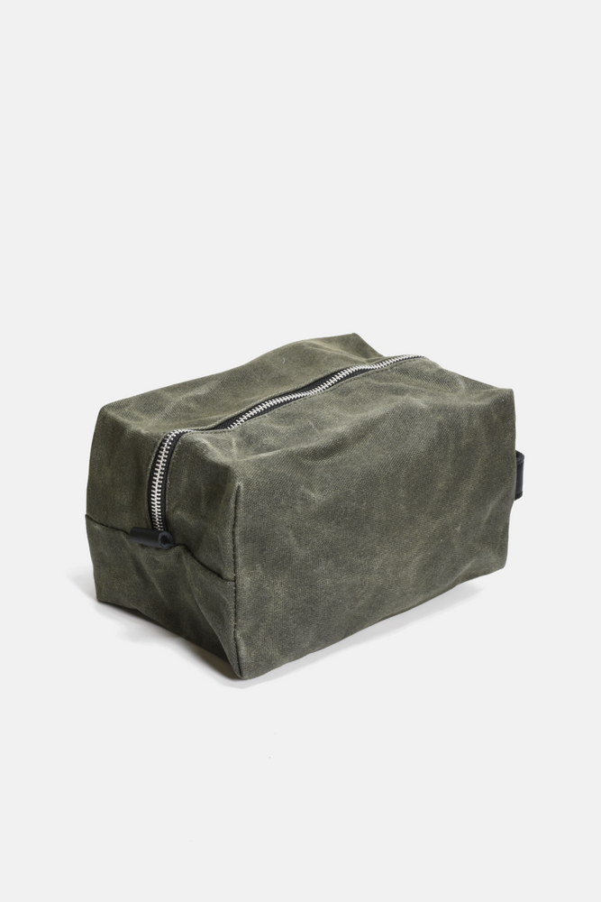 Waxed Cotton Dopp Kit