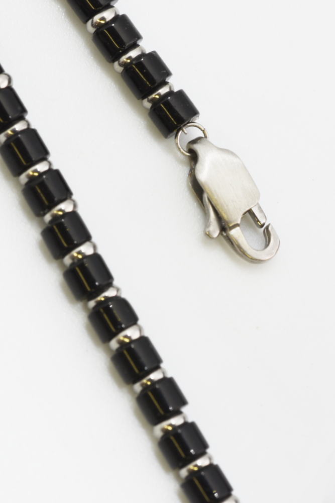 3mm Onyx Beaded Bracelet