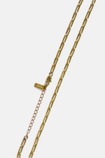 3mm Paper Clip Brass Necklace Chain