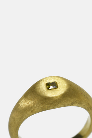 Brass Zirconic Pinky Ring