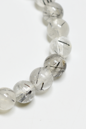 Rutilated Quartz 8mm Stretch Beaded Bracelet