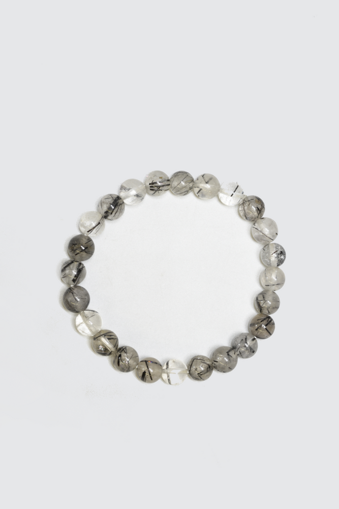 Rutilated Quartz 8mm Stretch Beaded Bracelet