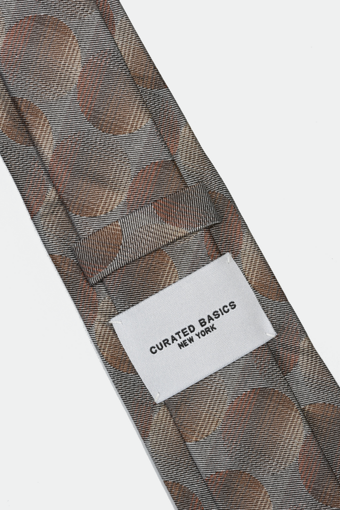 Solar Brown Dots Tie