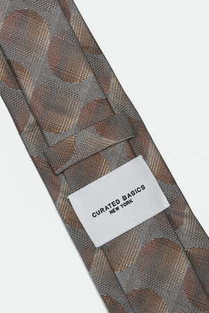 Solar Brown Dots Tie