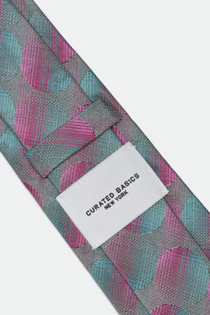 Solar Teal Dots Tie