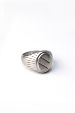 Steel Striped Ring