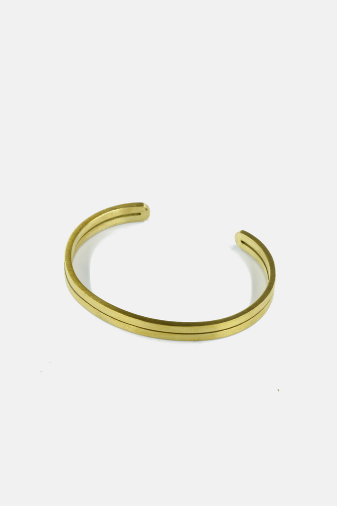 Dual Layers Brass Bracelet