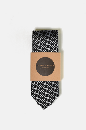 Black and White Cross Tie
