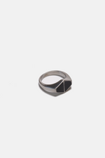 Black Duo Triangles Ring