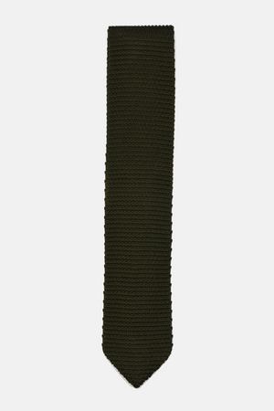 Black 3" Knit Tie