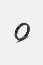Thin Black Steel Ring