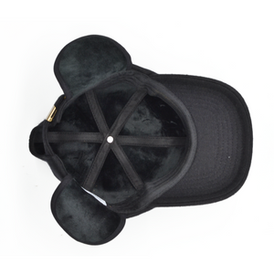 Wool Hat with Optional Fold Down Ear-Flap