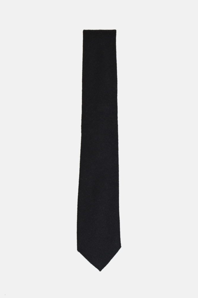 Black Wool Tie