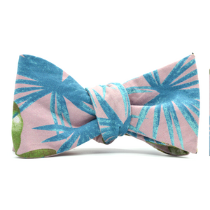 Blush Floral Bow Tie