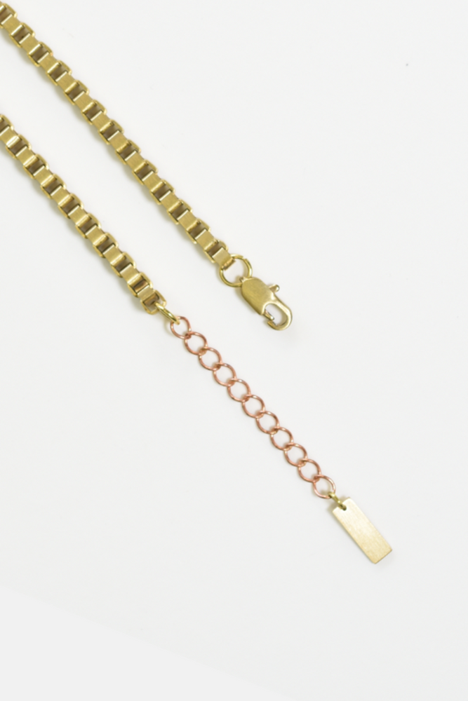 5mm Brass Boxed Necklace Chain