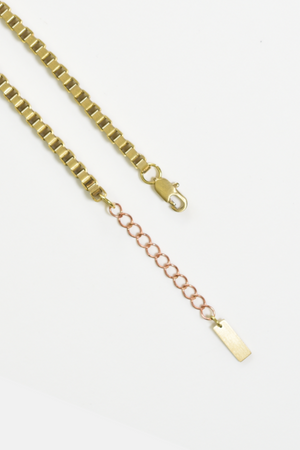 5mm Brass Boxed Necklace Chain