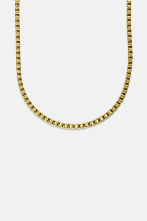 5mm Brass Boxed Necklace Chain