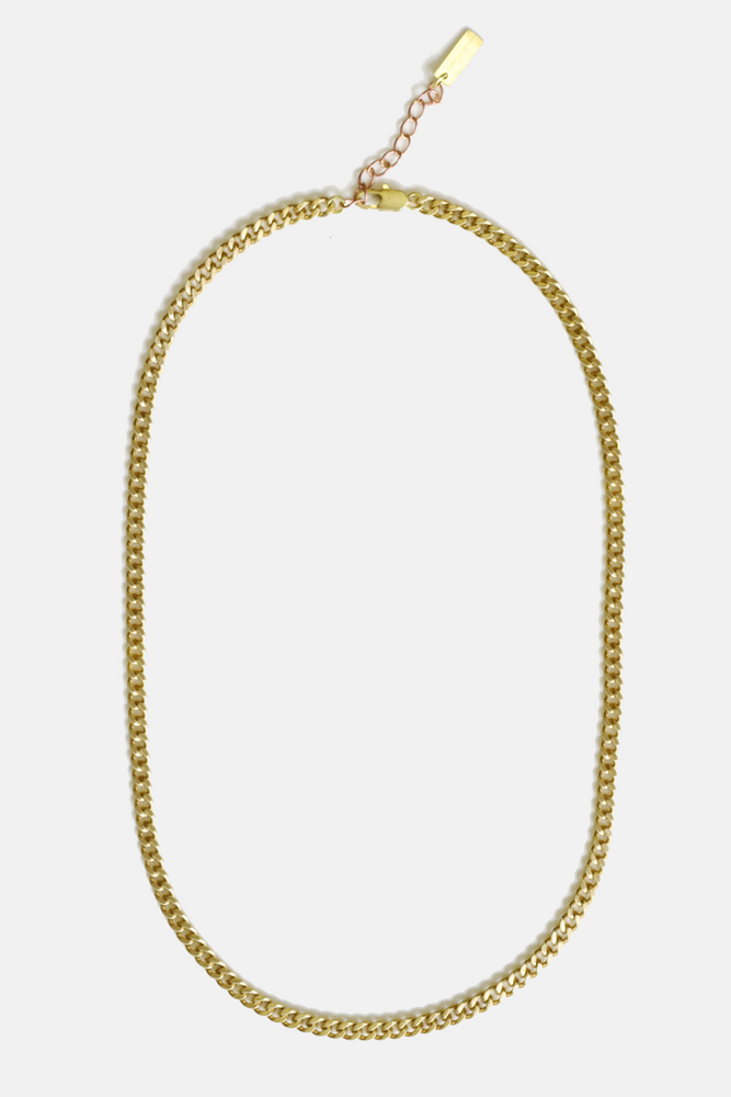 Flat Curb Chain Necklace