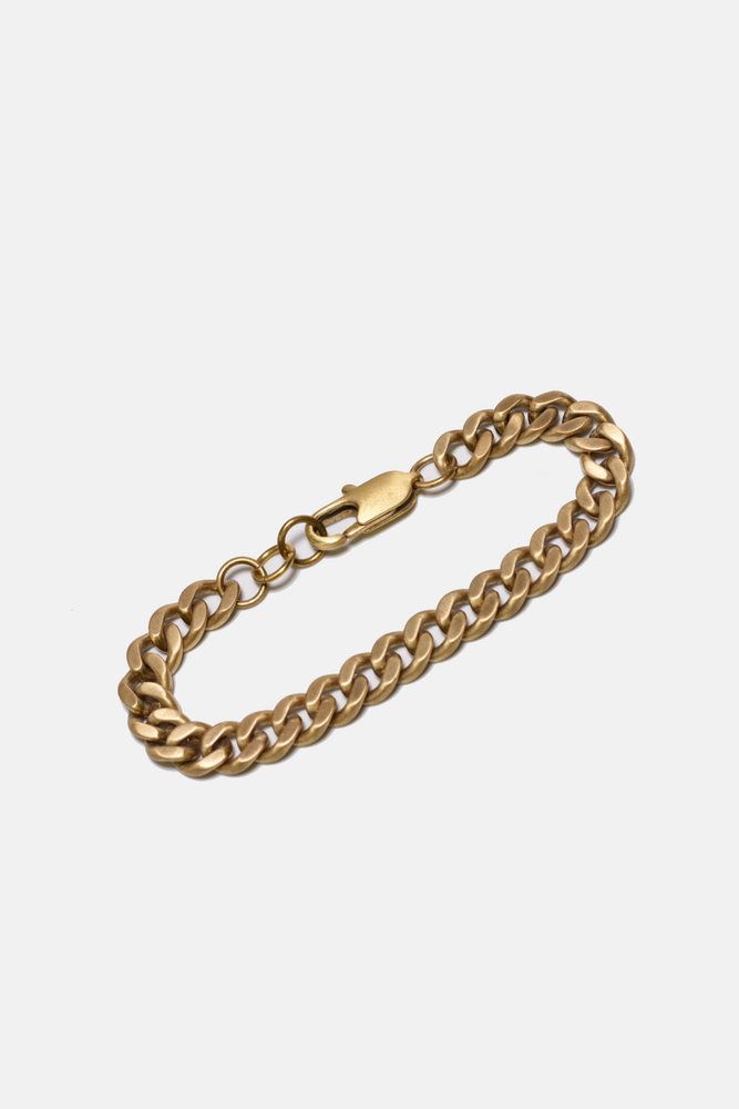 Brass Curb Chain Bracelet