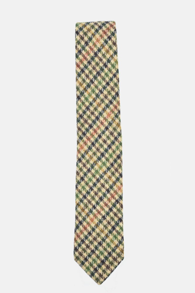 Brown Plaid Tie