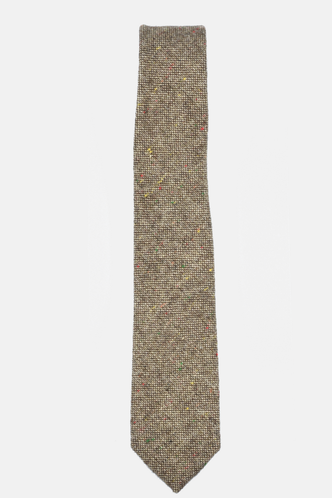Speckled Brown Wool Tie
