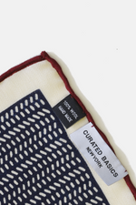 4 Sided Burgundy Pocket Square