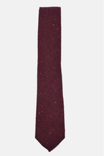 Speckled Burgundy Wool Tie