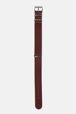 18mm // 20mm Burgundy Leather Nato Straps