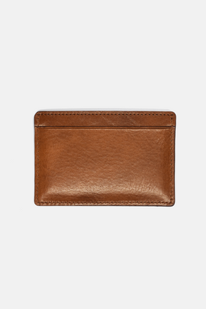 Cognac Brown Leather Cardholder