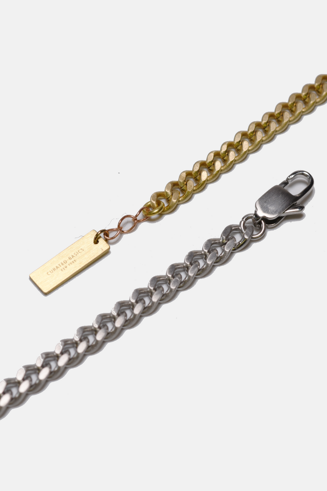 5mm Thin Brass Chain Bracelet