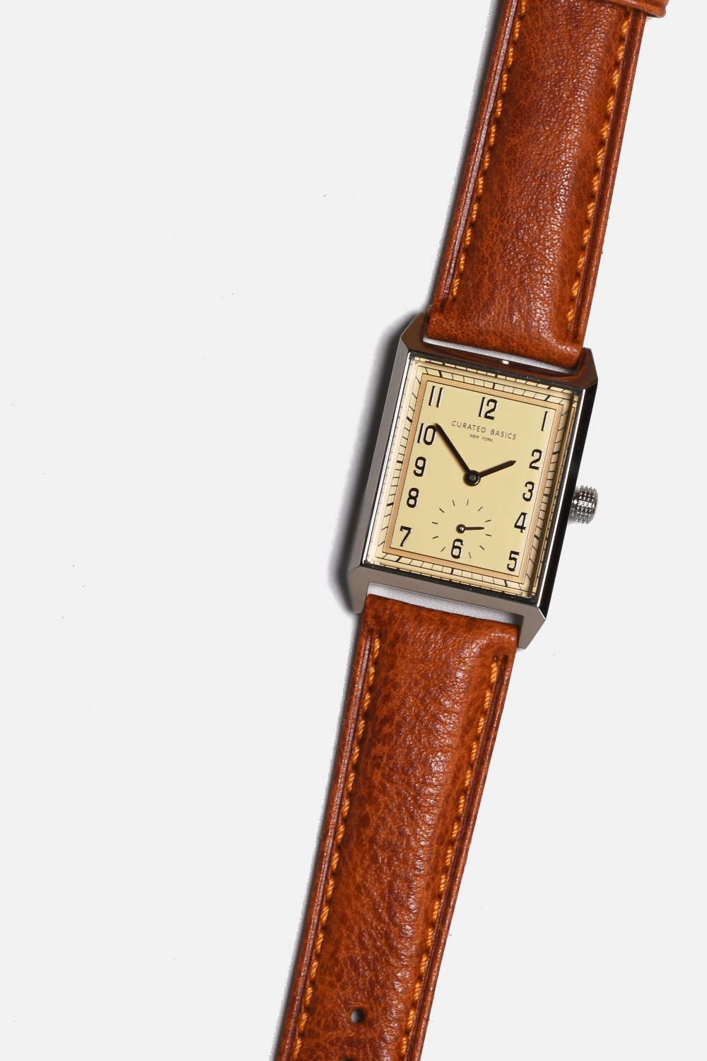 Rectangular leather watch store